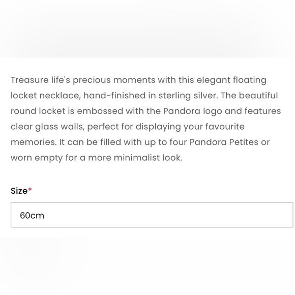 ❤️Pandora Locket ❤️ Necklace Large charm petite - Picture 5 of 6